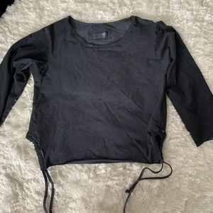 Dark gray long sleeve shirt